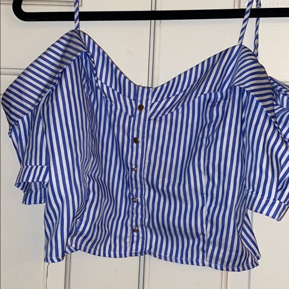 Iris blue blouse